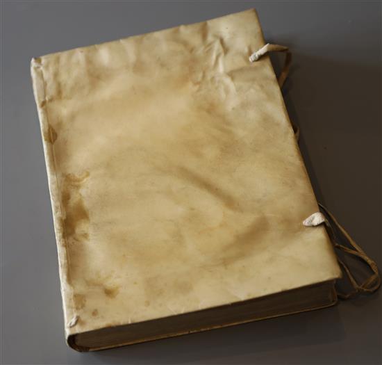 Piccolomini, Alessandro (1508-78) - De le Stelle Fisse Uno and De le Sfera del Mondo, 2 vols in one, qto, contemporary limp vellum, wit